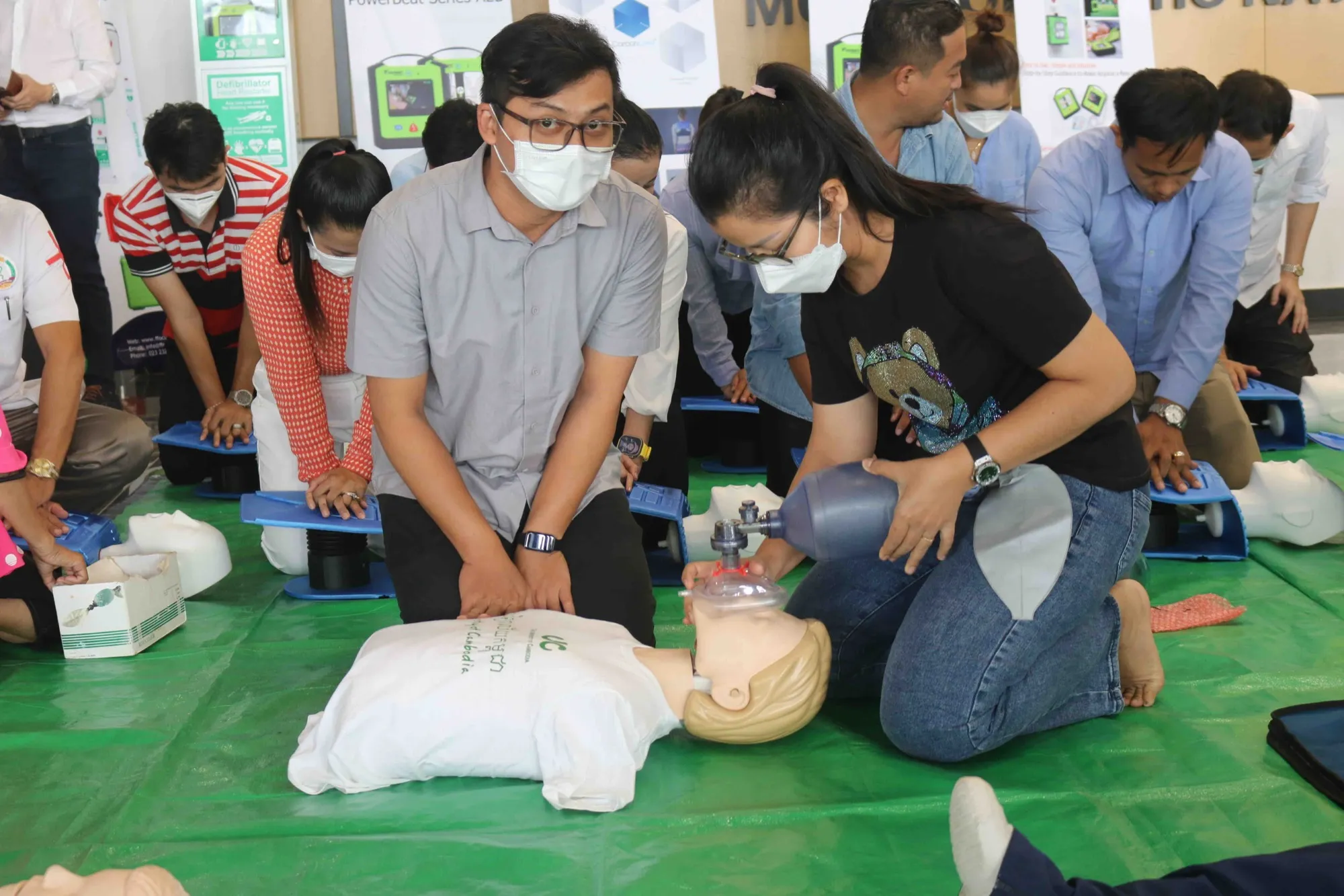 CPR and AED training session run by Future Focus Solutions